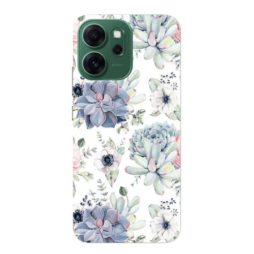 Oppo 14 F Flower 56 Transparent Silicone TPU Θήκη